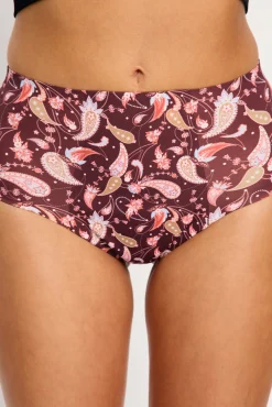 Cueca Menstrual Alta Sem Costura Fluxo Super Vermelho