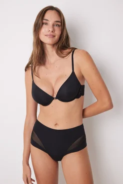 Cueca redutora alta preta encaixe