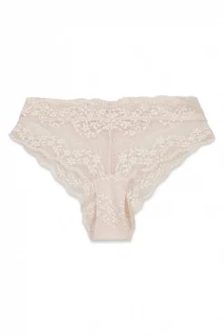 Cuecas brasileiras largas de renda rosas