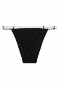Cuecas de biquíni clássica color block preto e branco