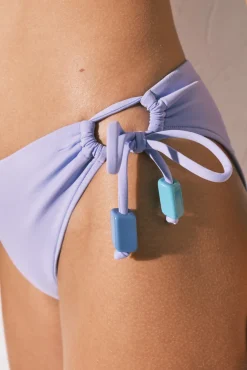 Cuecas de biquíni clássica de tiras lilás