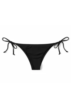 Cuecas de biquíni tanga com tiras pretas