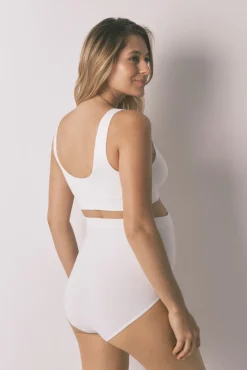 Cuecas de cintura alta maternity branco