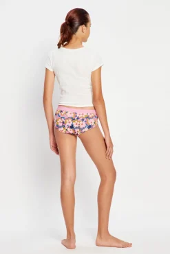 Cuecas menstruais teen em algodão orgânico fluxo abundante Pink