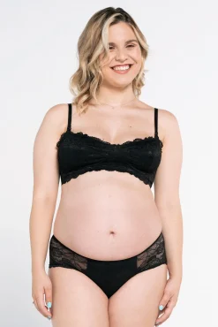 Cuecas para grávida em renda estampada