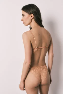 Cuequinha brasileira de renda laranja