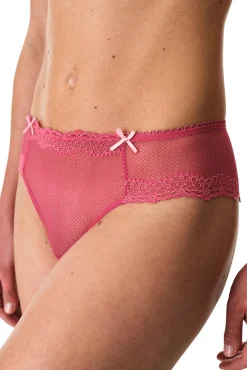 Cuequinha clássica de renda fúcsia