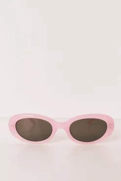 Óculos de sol com capa rosa