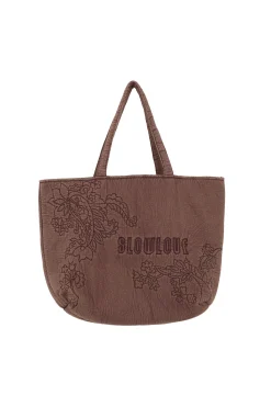 EMBROIDERY WASHED SHOPPER