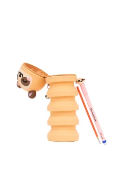 Estojo de silicone extensível + caneta apagável Bo-Bo + recarga de tinta - Suricata