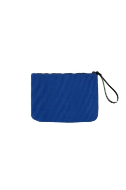 Estojo para lápis - Veludo cotelê azul