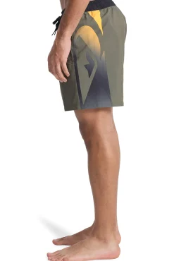 Fato de banho curto com logo lateral