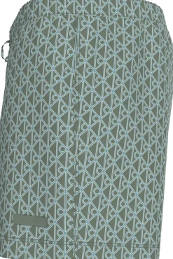 Fato de banho de comprimento médio com cordão