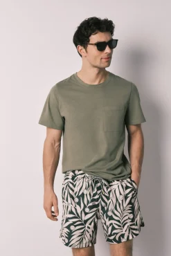 Fato de banho de homem estampado tropical SmileyWorld®