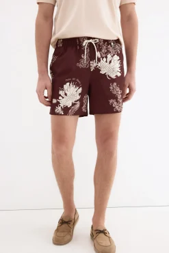 Fato de banho estampado de flores grandes