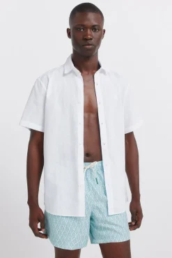Fato de banho estampado de folhas