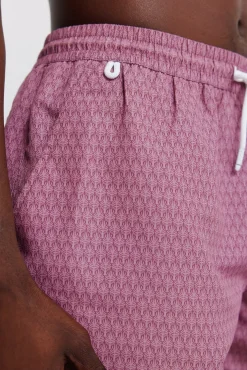 Fato de banho estampado de folhas com bolso de fecho-éclair