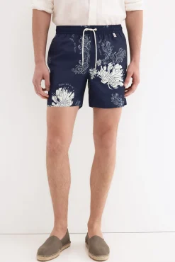 Fato de banho estampado de flores grandes