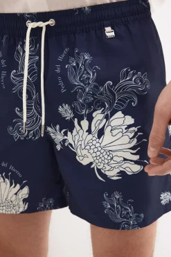 Fato de banho estampado de flores grandes