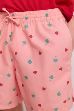 Fato de banho estampado melancias e palmeiras