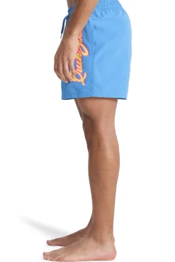 Fato de banho liso com logo lateral