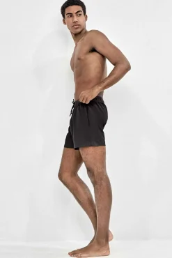 Fato de banho liso para homem preto