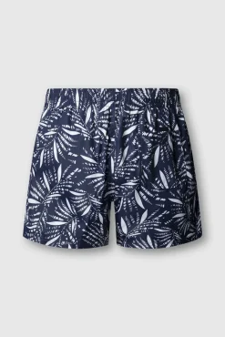 Fato de banho regular com cordão estampado tropical