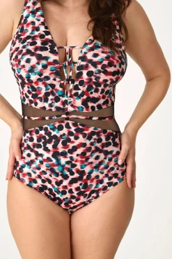Fato de banho cut-out animal print