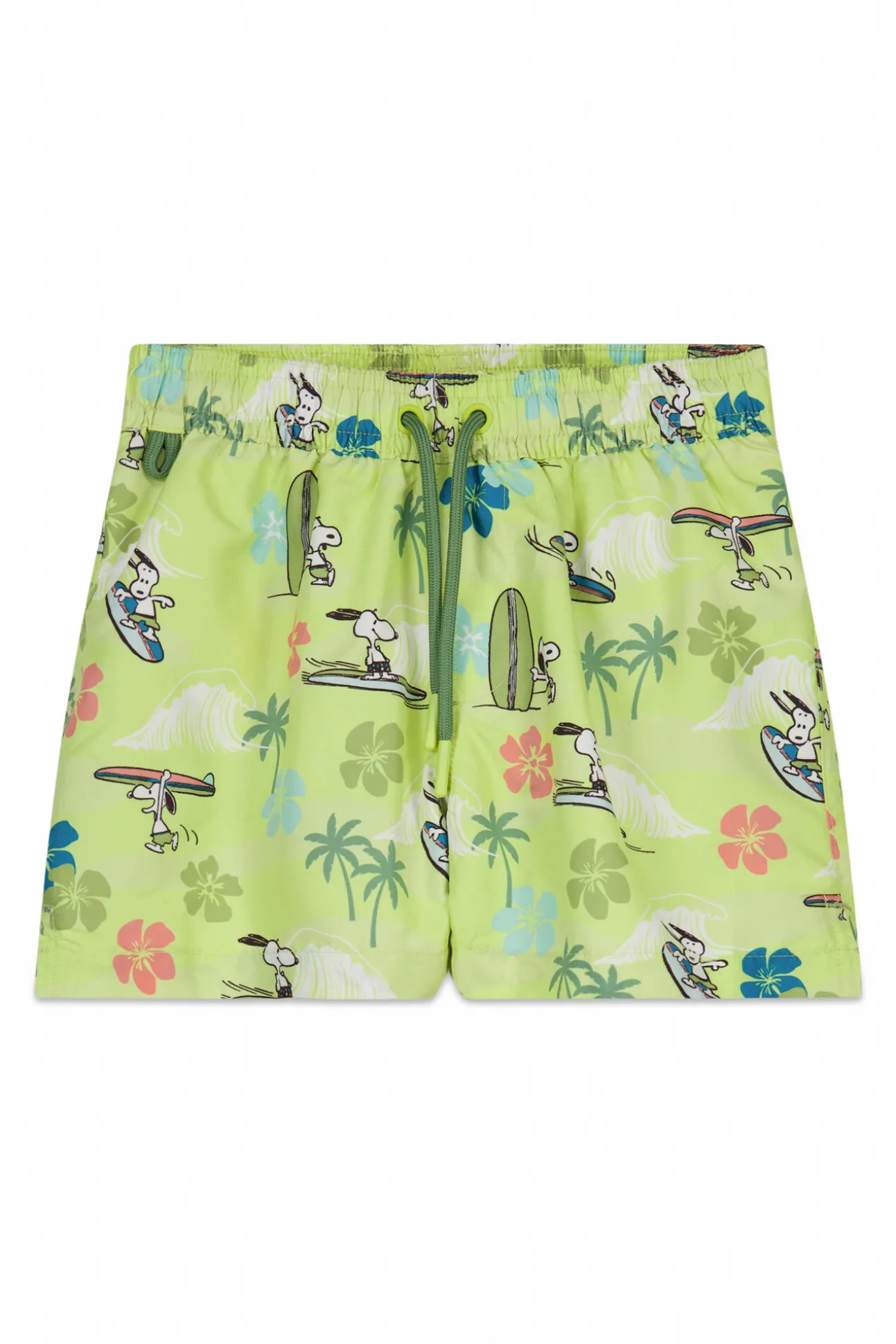 Fato de banho de criança estampado tropical Snoopy