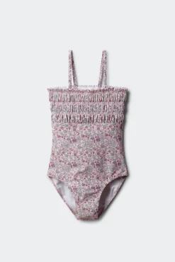 Fato de banho de flores para menina