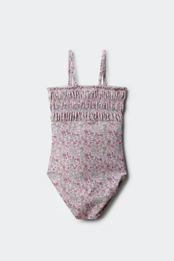 Fato de banho de flores para menina