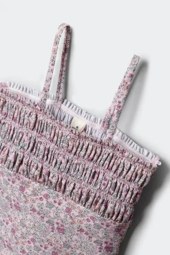Fato de banho de flores para menina