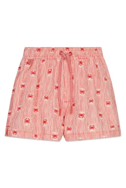 Fato de banho de homem estampado riscas e caranguejos