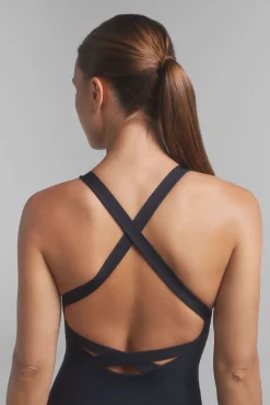 Fato de banho desportivo preto Quick Dry