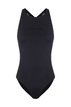 Fato de banho desportivo preto Quick Dry