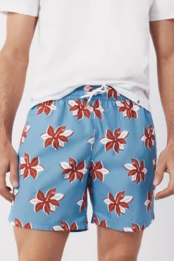 Fato de banho estampado de flores grandes