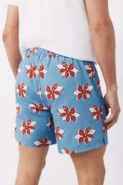Fato de banho estampado de flores grandes
