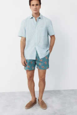 Fato de banho estampado lagostas grandes