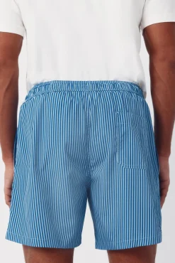 Fato de banho estampado riscas finas