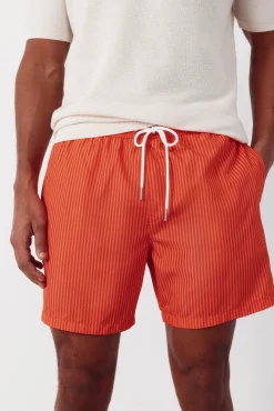 Fato de banho estampado riscas finas