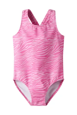 Fato de banho estampado zebra costas cruzadas