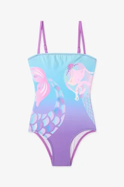 Fato de banho infantil de sereia