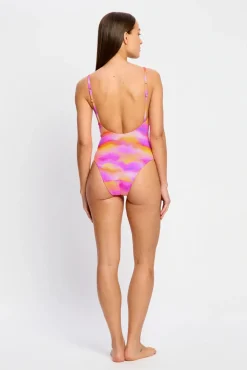 Fato de banho menstrual gola em bico