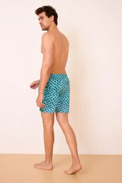 Fato de banho para homem estampado de caranguejos