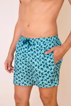 Fato de banho para homem estampado de caranguejos