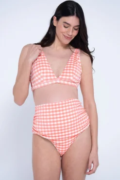 Fato de banho pré-mamã estampado vichy