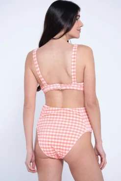 Fato de banho pré-mamã estampado vichy
