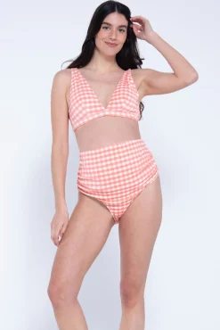 Fato de banho pré-mamã estampado vichy