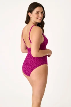 Fato de banho triangular modelador animal print