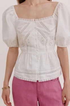 Gaia. Blusa peplum romântica